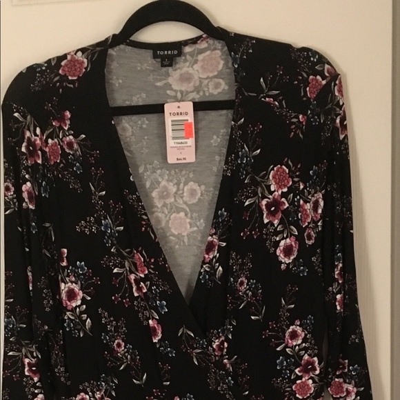 Faux Wrap Dress - Picture 1 of 3